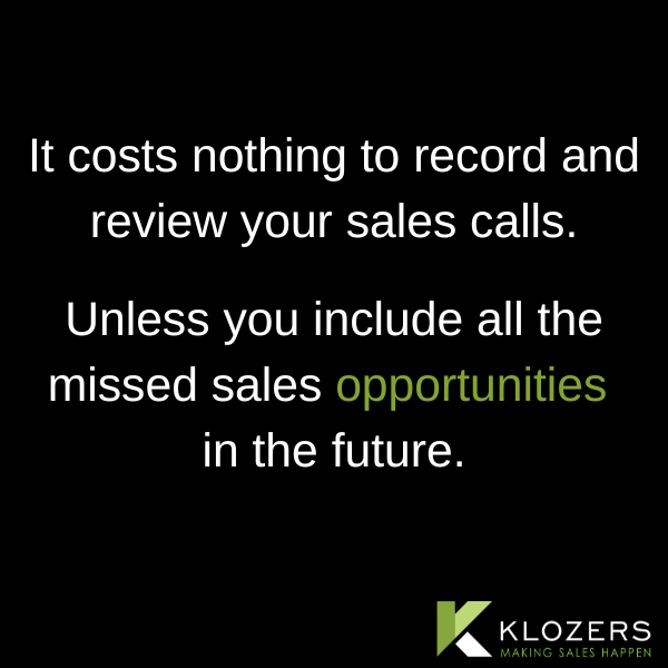 Record Sales Calls