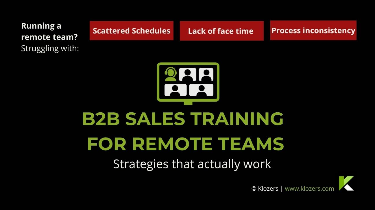 B2B Sales Training for Remote Teams