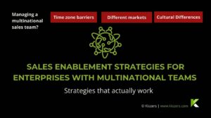 Sales Enablement Strategies for Enterprises with Multinational Teams